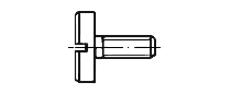 Schlitzschraube (Flachkopfschraube) DIN 921