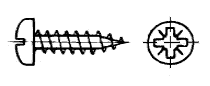 Halbrundkopfschraube mit Kreuzschlitz