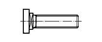 Halfenschraube mit Hammerkopf