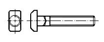 Hammerkopfschraube DIN 186