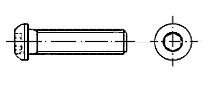 Inbus ® / Innensechskantschraube Halbrund