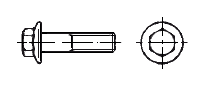 Sechskantschraube mit Flansch DIN 6921