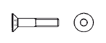 Inbus ® / Innensechskantschraube Senkkopfschraube DIN 7991