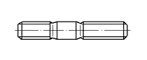 Stiftschraube DIN 835 / Einschraubende ~2 d