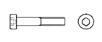 Inbus ® Innensechskantschraube / Zylinderschraube DIN 7984